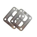 YCHIMAN Pacote Com 2 Divididos T4 Turbo Turbocompressor Entrada Dupla Junta De Rolagem Inoxidável Precision Pte Aço Turbina Garrett