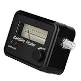Yctze 9502 Satellite Finder Digital Sat Finder Com Texto Branco Em Fundo Preto 13 18V DC Localizador De Sinal De Satélite De Alta Precisão