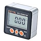 Yeacher Inclinômetro Digital 0 360 Transferidor Eletrônico Concha De Liga De Alumínio Caixa Bisel Digital Medidor De Ângulo Base De Ímãs