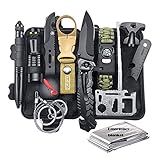 Yeacher Kit De Sobrevivência 11 Em 1 SOS Survival Gear Tool Conjunto De Emergência Para Camping Pesca Caminhadas Uso Ao Ar Livre Portátil