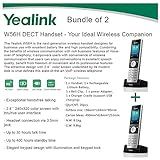 Yealink W56H Conjunto De 2 Aparelhos De Telefone IP DECT VoIP Voz HD Carregamento Rápido
