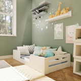 Yescasa Infantil Montessoriana Cama Infantil Solteiro Cor Branco