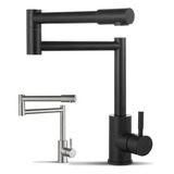 Yesop Cbc008 486 Torneira Cozinha Gourmet Bancada Articulável Monocomando Misturador Grande Preto