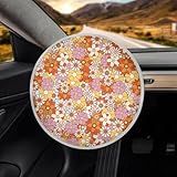 Yewattles Capa De Proteção Solar Para Volante Hippie Colorida Para Carro Caminhão SUV Mantenha O Volante Fresco Ajuste Universal Novidade Protetor Solar Para Volante Automotivo Presente