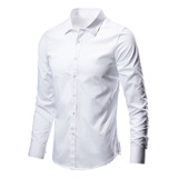 Yf Camisa Social Masculina Slim Fit De Luxo Pronta Para