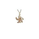 YFYYJ Colares Com Pingente Moinho De Vento Banhado A Cobre 14K Ouro Incrustado Zircão Clavícula Corrente Gargantilha Moderna Para Festa Casamento Cor Dourado 