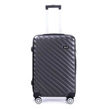 Ygm Malas Mala 2024 Preto 55 Cm X 35cm X 25cm 10kg Abs Rodinhas 360 Leva Na Cabine Do Avisão Resistente