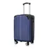 Ygm Malas Mala De Viagem 2060 Azul 55 Cm X 35cm X 25cm 10kg Abs Rodinhas 360 Leva Na Cabine Do Avisão Resistente