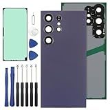 YHX-US Bateria Traseira Substituição Para Samsung Galaxy S24 Ultra 5G 2024 Tampa Traseira Caixa Porta - Kits De Ferramentas De Reparo -Cor- Violeta Titânio-