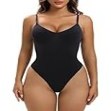 YIANNA Body Escultor Para Mulheres Controle De Barriga Sem Costura Modelador Corporal- 3 - Preto -tanga-- P-M