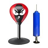 YIJU Bola De Reação De Boxe Base De Ventosa Para Saco De Velocidade De Boxe Para Crianças E Adultos Bolsa De Reflexo Esportivo Com Suporte Para Treino De Sem Luvas