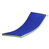 YIJU Tapete Flutuante De água Colchão Flutuante Flutuante Recreação Cama Cobertor Flutuante Para Rio Barco Festa De Verão Azul Verde Amarelo 110cmx40cmx3 3cm