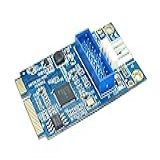 YinaLoi Mini PCI E Para USB3 0 Placa Riser PCI Express De 2 Portas Para Conversor De 4 Pinos Placa De Expansão PCIE A 19 Pinos USB 3 0