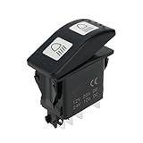 Yinettech 1 Interruptor De Farol 12v 20a 6 Pinos 2 Posições Alto E Baixo 710001725 Compatível Com Can Am 2011-2017 Compatível Com Commander Compatível Com Maverick