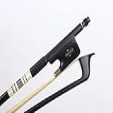 Yinfente 4 4 Arco De Violoncelo Fibra De Carbono Fluer De Lys Embutimento Tamanho Completo Bem Equilibrado Cabelo Natural Cavalo Peças De Violoncelo 4 4 