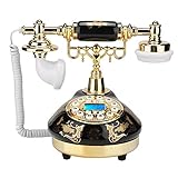 Yinuoday Telefone Antigo Telefone Antiquado Europeu Retrô Aparelho Decoração De Telefone Fixo Retrô Para Mesas De Estar Quartos