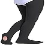 Yitoco Meias Calças De Balé De Dança Para Meninas E Mulheres Leggings Ultramacias Conversíveis Para Estudantes Bebês Crianças Adultos 1 Par Preto X Large