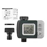 YIWENG Controlador Inteligente De Irrigação De Água Digital Automatic Watering Timer Programed Garden Irrigação Timer Mangueira Torneira Sprinkler Com Rain Delay Controlador De Irrigação Inteligente P