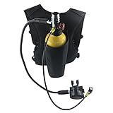 YIYADECO Kit De Tanque De Mergulho 2L Mini Tanque De Mergulho Com Mochila E Regulador Tempo De Mergulho De 25 A 30 Minutos Conjunto De Mergulho Portátil Kit De Cilindro De Mergulho Reutilizável