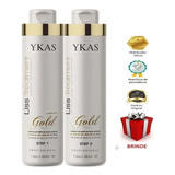 Ykas Gold Liss Treatmento Escova Progressiva Litro brinde 