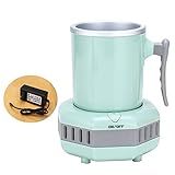 YLSZHY Aquecedor De Café Refrigerador De Mesa 2 Em 1 Mini Copo Elétrico De Resfriamento Rápido Aquecimento Inteligente Café Chá Bebidas Caneca Aquecedor Ou Refrigerador Para água Leite Cerveja 100 240V Verde 