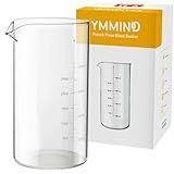YMMIND Copo De Vidro De Substituição De Prensa Francesa De Design Universal Padrão Serve Para A Maioria Das Marcas De Cafeteiras Francesas 1 Litro 1000 Ml 5 6 Xícaras Garrafa De água De Vidro