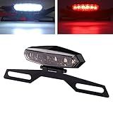 YnGia Luz Traseira Traseira De Motocicleta Com Suporte- Luz De Freio Universal De 12 V Para Motocicleta Dirt Bike Scooter ATV