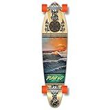Yocaher Skates Da Série Beach Kicktail Completo Longboard Cruiser Black Widow Premium 80A Fita De Aderência Alumínio Caminhão ABEC9 Rolamento Rodas De Skate De 70 Mm Completo Kicktail 02 Cena De Onda 