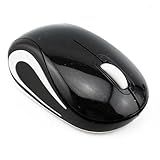 Yocunker Mini Mouse Sem Fio Ultra Portátil, Mouse De Computador 1000dpi Sem Fio, 2,4 Ghz Com Receptor Usb, Rastreamento óptico, 3 Botões, Pc/laptop (preto)