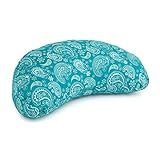 YOGATERIA Bodhi Almofada De Meditação Zafu Yoga Lua Maharaja Puf De Assento Yoga Recheio Casca Trigo Sarraceno E Capa Em Algodão Paisley Petróleo 