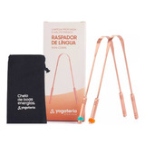 Yogateria Kit 2 Und Raspador De Língua 100 Cobre E Bolsinha