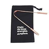 YOGATERIA Kit Limpador Raspador Limpador Bolsinha 100 Cobre Puro Ayurvédico E Antibacteriano Bolsinha 100 De Algodão Fácil De Limpar E Transportar Higiênico E Durável
