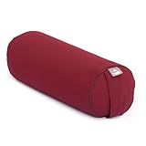 YOGATERIA Mini Bolster Eco Almofada Cilíndrica Rolinho Yoga Props Restaurativa 38cm X Ø 14cm 1 6kg Bordô 