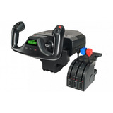 Yoke Flight System Com Throttle Saitek Logitech