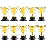YOLUFER Troféus De Recompensa Dourada De Plástico Super Mini Taça Troféus De Troféu De Competição Para Crianças  10 