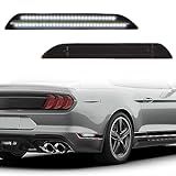 Yomtovm 2 Peças De Luz De Led Branca Fumê Com Lente Lateral Compatível Com Lâmpada De Para-choque Lateral Ford Mustang 2015-2023