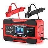 YONHAN Carregador De Bateria De Carro Inteligente Totalmente Automático De 10 A 12 V E 24 V Carregador De Gotejamento Para Mantenedor De Bateria E Dessulfatador De Bateria Com Compensação De