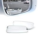 Yonwait Pacote Com 2 Espelhos Retrovisores Automáticos Para Ponto Cego  Espelho Retrovisor Convexo Sem Moldura De Vidro HD Em Forma Retangular  Espelho Retrovisor Convexo Sem Moldura  Espelho Retrovisor Ajustável De 360 Graus  Para Carro  Caminhão  SUV  Transparente 