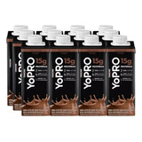 Yopro Danone Chocolate 15g Proteina Whey Yo Pro 12 Unidade