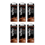 Yopro Whey Danone Chocolate 15g Zero Lactose 250ml Kit C 6