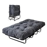 YOSHOOT Cama Dobrável De 15 Cm Com Colchão Cama Dobrável Dobrável Com Colchão De 15 Cm Para Adultos Cama De Solteiro Portátil Cama Dobrável Para Quarto De Hóspedes Cama Dobrável Que Economiza
