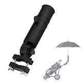 Yosoo Health Gear Suporte De Guarda Chuva De Golfe Suporte De Guarda Chuva De Carrinho De Golfe Grampo De Guarda Chuva De Plástico Para Cadeira ângulo Ajustável Suporte De Guarda Chuva De Golfe Universal Para Muitos Carrinhos De Alças Arredondadas