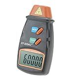 Yosoo Health Gear Tacômetro Digital Tacômetro Rpm Tacômetro Digital Tacômetro Digital Portátil Alcance Do Medidor De Tacômetro Sem Contato Alcance De 2 5 RPM 99 999 RPM Com Visor LCD E Velocidade Do Motor Com 3 Fitas Refletivas