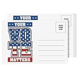 Your Vote Matters Cartão De Voto Patriótico Em Branco Para Campanha De Eleições Dos EUA 2020 Enviável Sem Necessidade De Envelopes O Lado Giratório é Em Branco Tamanho 10 X 15 Cm Conjunto De 100 Cartas Por Pacote