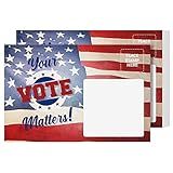 Your Vote Matters Cartões Postais De Votação Com A Bandeira Americana Vintage Patriótica Em Branco Para A Campanha Eleitoral Dos EUA 2020 Sem Necessidade De Envelopes Flip Side é Branco Para Mensagem 10 X 15 Cm Conjunto De 100 Cartões