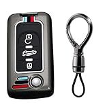 Ysbxitu Capa De Chave Com Controle Remoto De Metal Com 3 Botões Adequada Para Peugeot Capa De Chave Inteligente Sem Chave Com Chaveiro Apto Para Citroen C2 C3 Picasso Para Peugeot 206 207 208 307 Capa