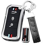 Ysbxitu Capa De Chaveiro Para Controle Remoto Sem Chave Adequada Para Porsche Smart Key Shell Com Chaveiro Compatível Com Porsche Cayenne Turbo S Gts V6 V8 Panamera Carrera Gt3 2002-2010 Acessórios De