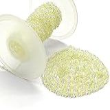 Yugna Quartzo Limão 91 Cm Banhado A Prata 2 Mm Redondo Facetado Quartzo Limão 91 Cm Contas De Rosário A Granel Para Colar Faça Você Mesmo, Pulseira, Gargantilha, Joias, Faça Você Mesmo, Acessórios De