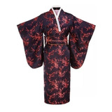 Yukata Feminina Preta Com