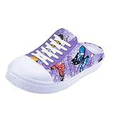 YUKTOPA Tamancos De Jardim Unissex Sapatos Femininos Masculinos Leves Antiderrapantes Sandálias De Praia Chinelos De Chuveiro Mules Corda Roxa 35 BR